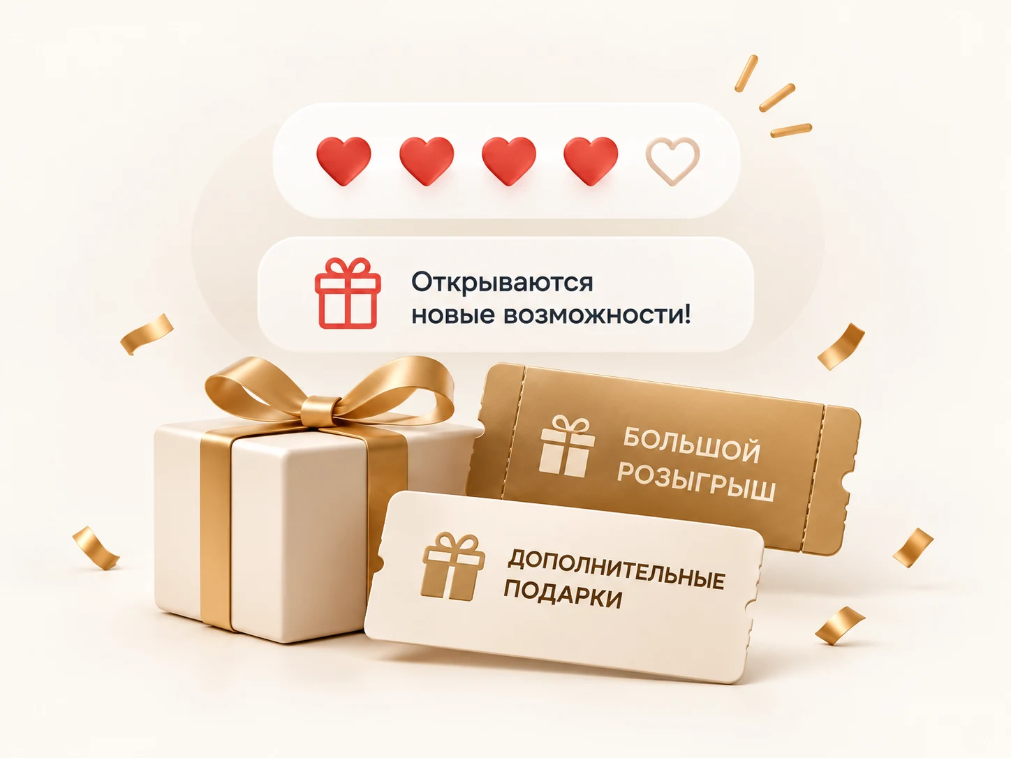 После пяти знаков внимания открываются новые возможности